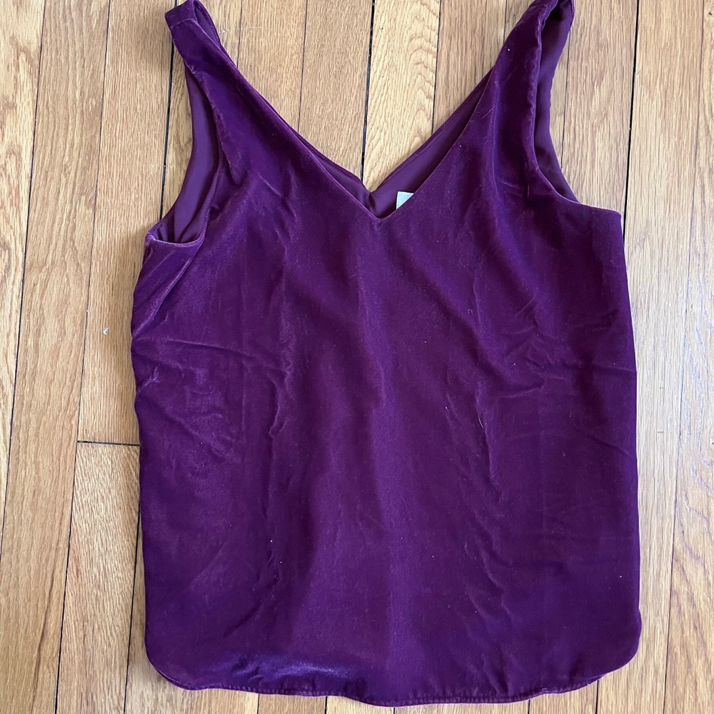 Purple Velvet Tank Top
